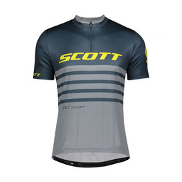 SCOTT Koszulka kolarska z krótkim rękawem - RC TEAM 20 MTB - żółty/niebieski