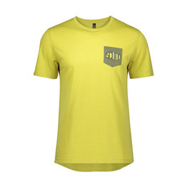 SCOTT Kolarska koszulka z krótkim rękawem - TRAIL FLOW DRI - żółty