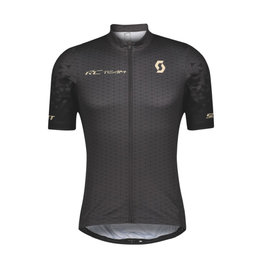 SCOTT Koszulka kolarska z krótkim rękawem - RC TEAM 10 - szary/beżowy