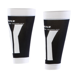 SIX2 Kolarskie ochraniacze do kolan - CALF - czarny/biały