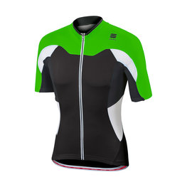 SPORTFUL Koszulka kolarska z krótkim rękawem - CRANK - zielony/czarny