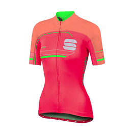 SPORTFUL Koszulka kolarska z krótkim rękawem - GRUPPETTO PRO LADY - różowy