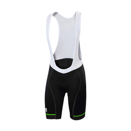 SPORTFUL Krótkie spodnie kolarskie z szelkami - GIRO - zielony/czarny