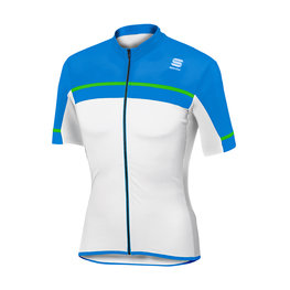 SPORTFUL Koszulka kolarska z krótkim rękawem - PISTA - jasnoniebieski/biały