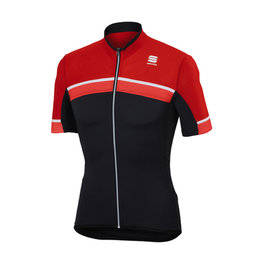 SPORTFUL Koszulka kolarska z krótkim rękawem - PISTA - czerwony/szary