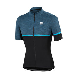 SPORTFUL Koszulka kolarska z krótkim rękawem - GIARA - czarny/niebieski/szary