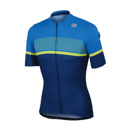 SPORTFUL Koszulka kolarska z krótkim rękawem - FREQUENCE - niebieski/żółty