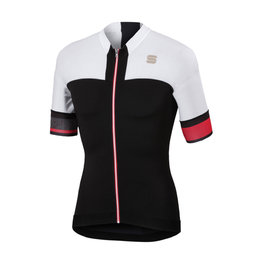 SPORTFUL Koszulka kolarska z krótkim rękawem - STRIKE - biały/czarny