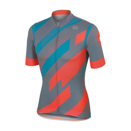 SPORTFUL Koszulka kolarska z krótkim rękawem - VOLT - niebieski/różowy/szary