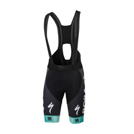 SPORTFUL Krótkie spodnie kolarskie z szelkami - BORA HANSGROHE 2018 - czarny