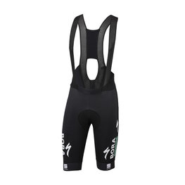 SPORTFUL Krótkie spodnie kolarskie z szelkami - BORA HANSGROHE 2018 - czarny