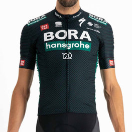 SPORTFUL Koszulka kolarska z krótkim rękawem - BORA HANSGROHE 2021 - zielony/szary