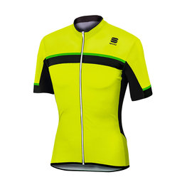 SPORTFUL Koszulka kolarska z krótkim rękawem - PISTA - żółty/czarny