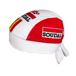 Bandana kolarska - LOTTO SOUDAL 2019 - biały/czerwony