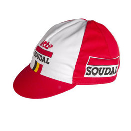 Czapka kolarska - LOTTO SOUDAL 2019 - czerwony/biały